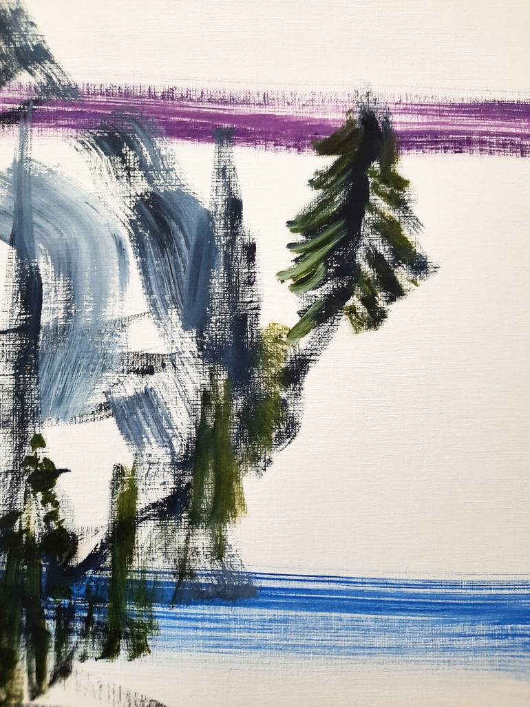 Original Contemporary Abstract Painting by Sofia Kapnissi