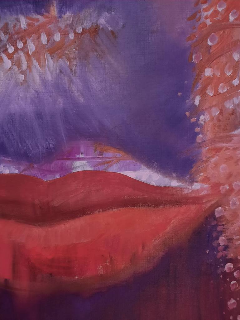 Original Contemporary Outer Space Painting by Sofia Kapnissi