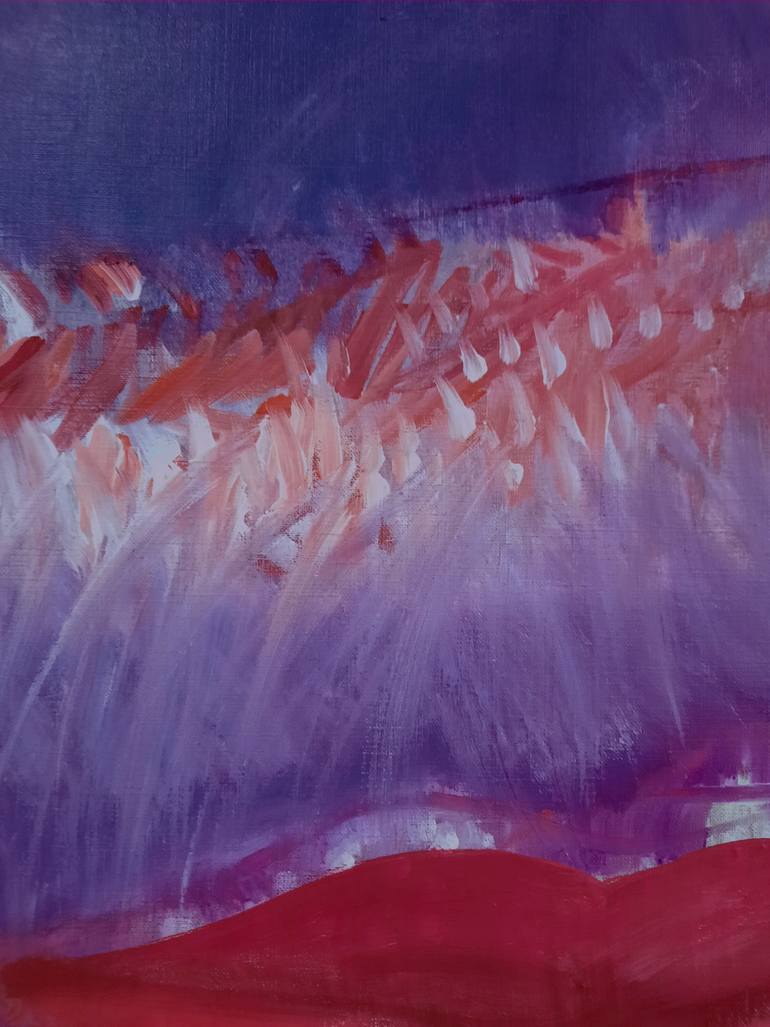 Original Contemporary Outer Space Painting by Sofia Kapnissi