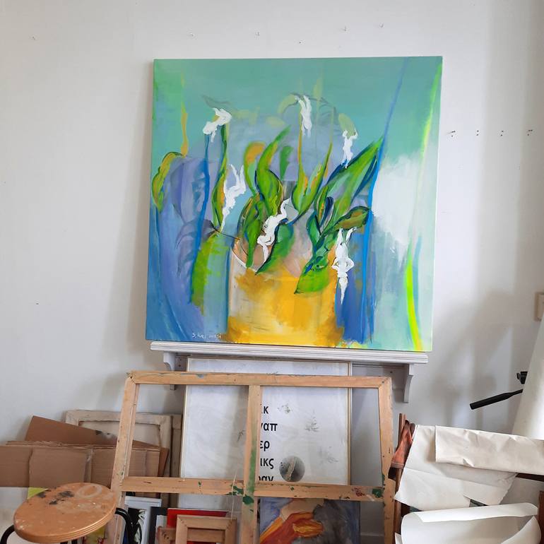 Original Contemporary Women Painting by Sofia Kapnissi