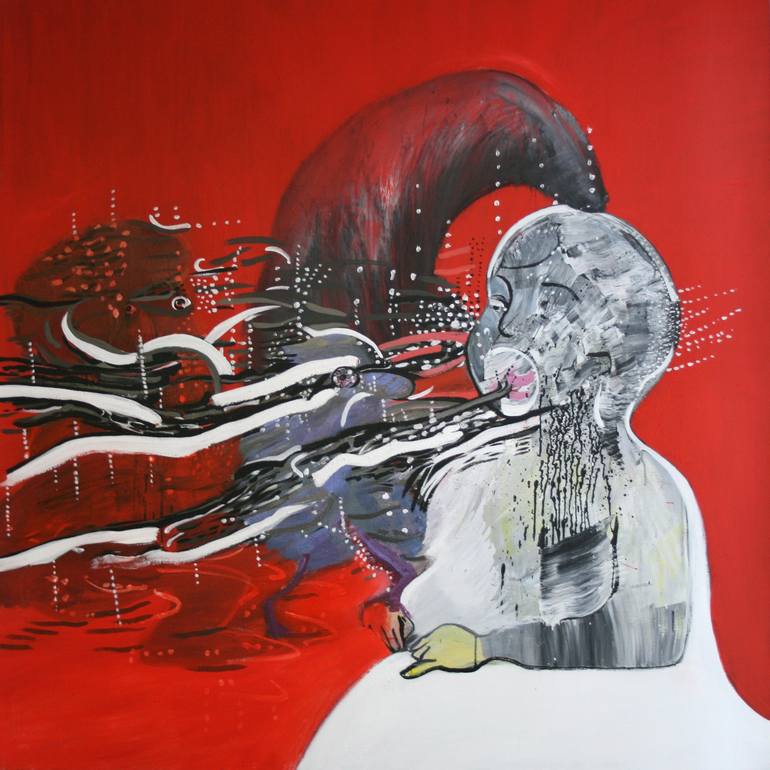 Original Expressionism Children Paintings by Sofia Kapnissi