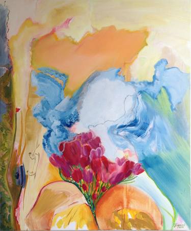 Original Figurative Abstract Paintings by Sofia Kapnissi