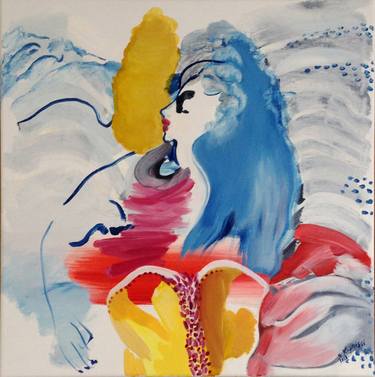Original Abstract Women Paintings by Sofia Kapnissi
