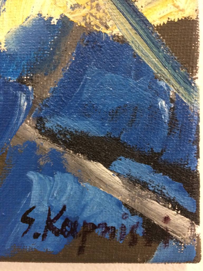 Original Expressionism People Painting by Sofia Kapnissi