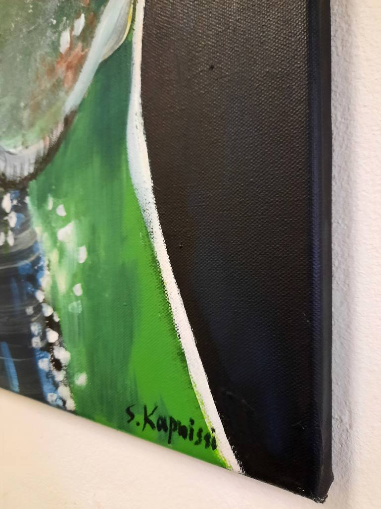 Original Figurative Dogs Painting by Sofia Kapnissi