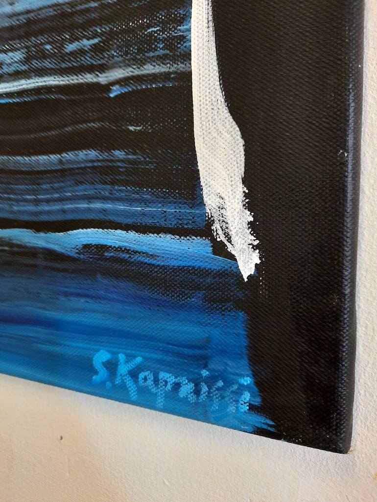 Original Abstract Water Painting by Sofia Kapnissi