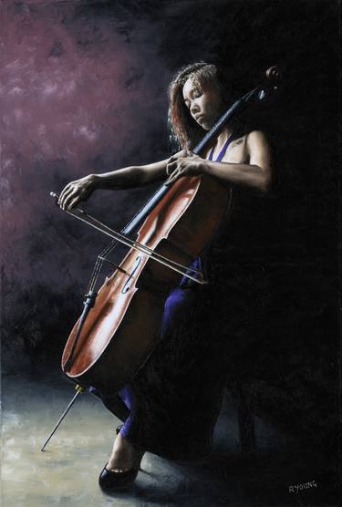 Print of Photorealism Performing Arts Paintings by Richard Young