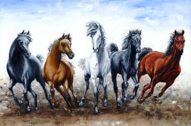 Print of Horse Paintings by Richard Young