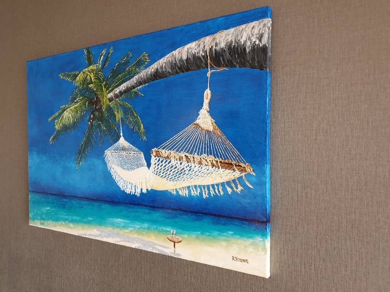 Original Beach Painting by Richard Young
