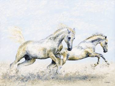 Print of Realism Horse Paintings by Richard Young