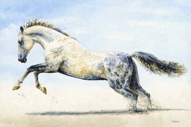 Print of Realism Horse Paintings by Richard Young