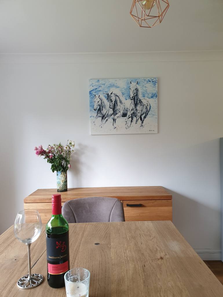 Original Modernism Horse Painting by Richard Young