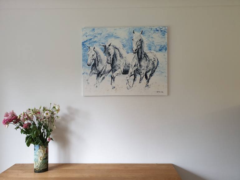 Original Modernism Horse Painting by Richard Young