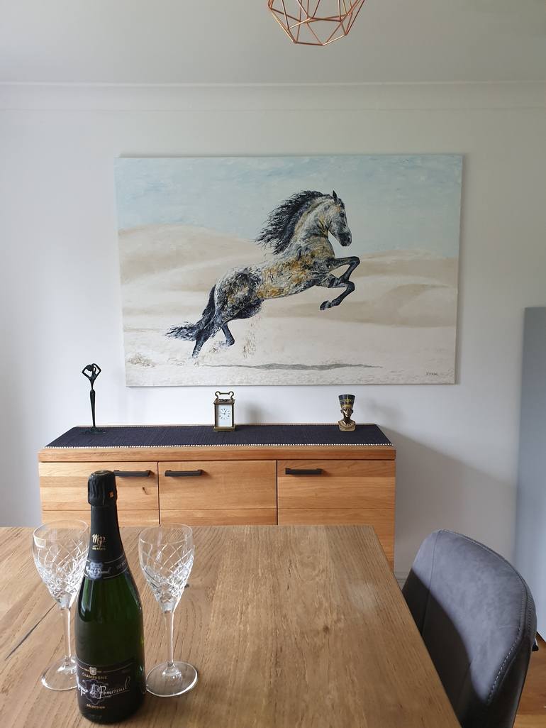 Original Figurative Horse Painting by Richard Young