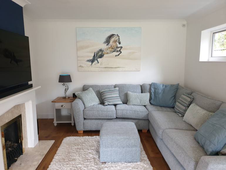 Original Figurative Horse Painting by Richard Young