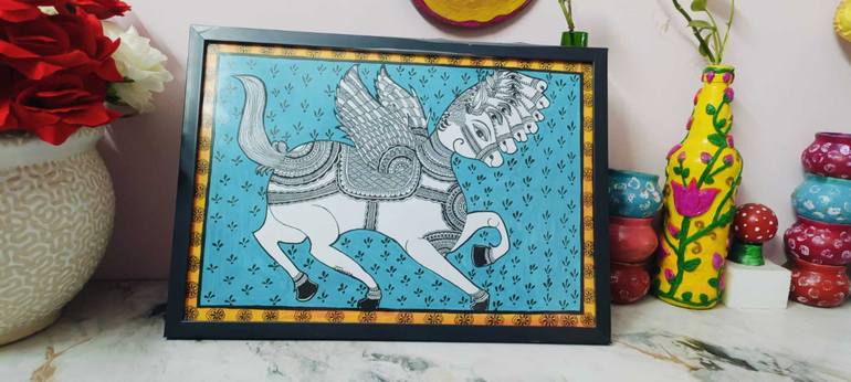 Original Folk Animal Painting by Nidhi Jha