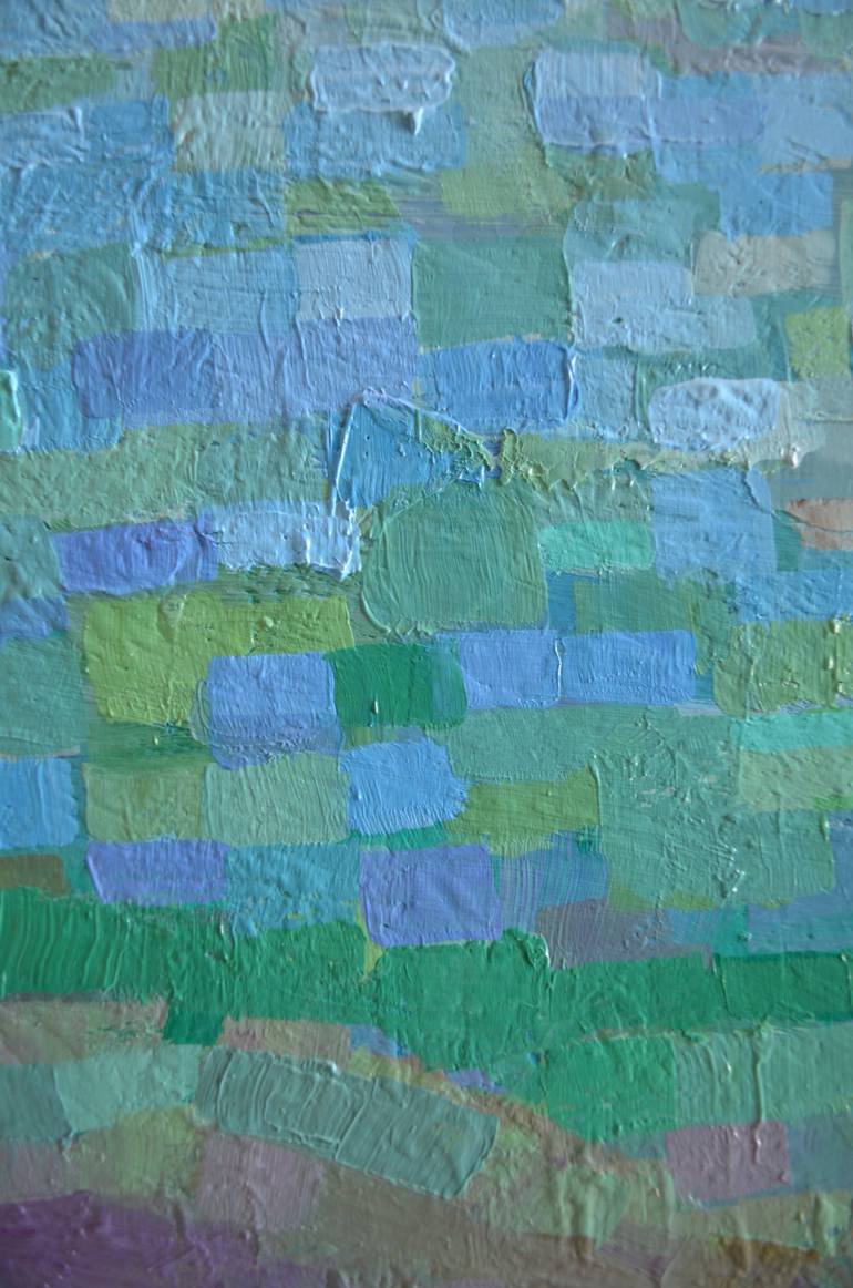 Original Cubism Seascape Painting by Perez Romero Emilio