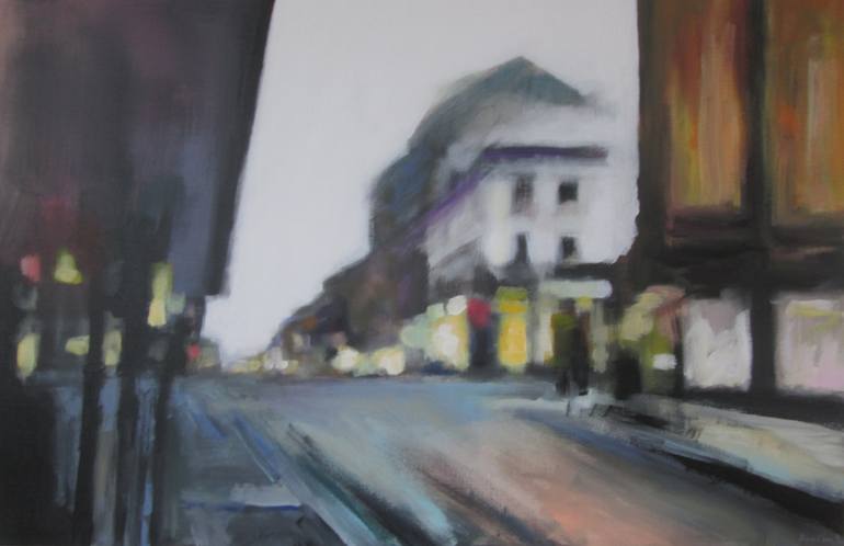 Aleksanterinkatu Early Sunday Morning Painting By Annika Lahti Saatchi Art