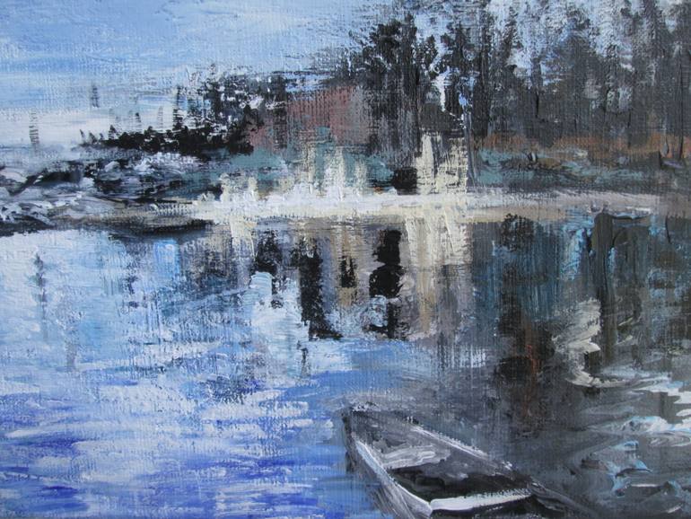 Original Impressionism Landscape Painting by Annika Lahti