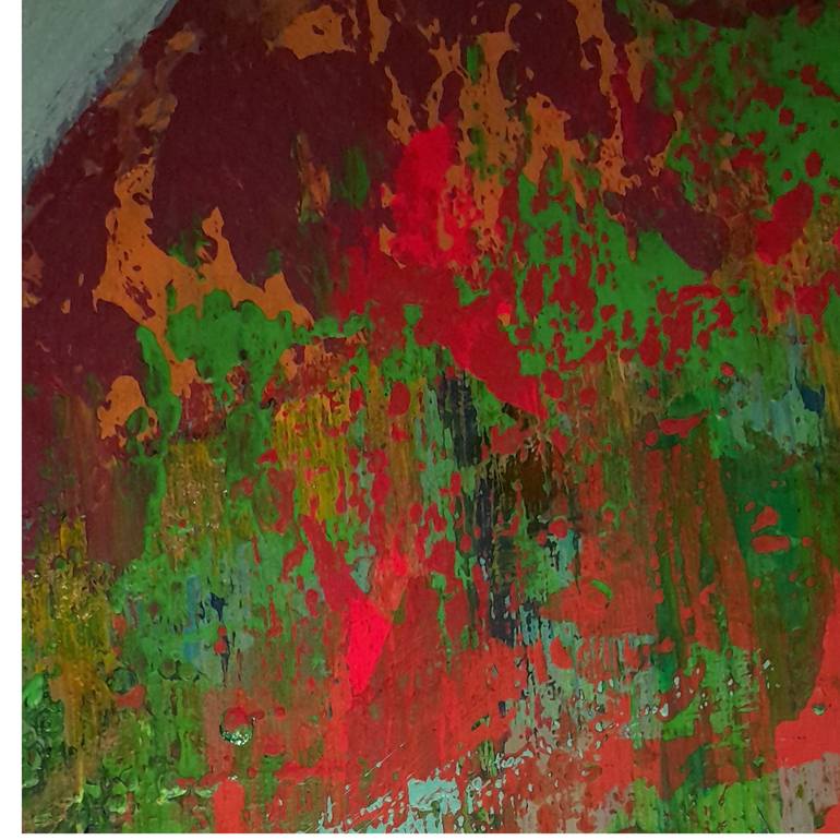 Original Abstract Expressionism Abstract Painting by Seniha Serpil Ersu