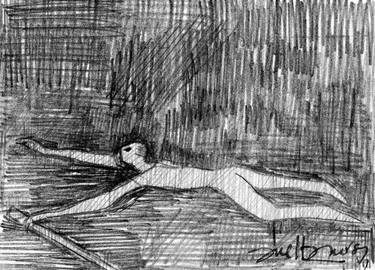Original Expressionism Nude Drawings by Ambrose Avellano