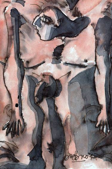 Original Expressionism Nude Paintings by Ambrose Avellano