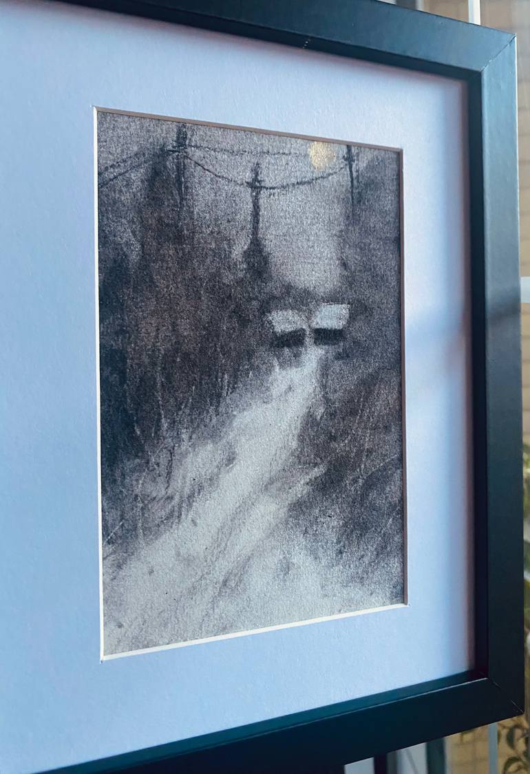 Original Impressionism Landscape Drawing by Olga Vitvitskaia
