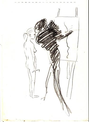 Original Expressionism Love Drawings by K Sesk