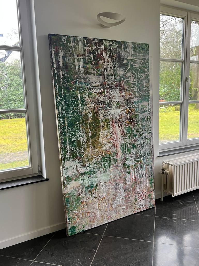 Original Conceptual Abstract Painting by Michele Courville