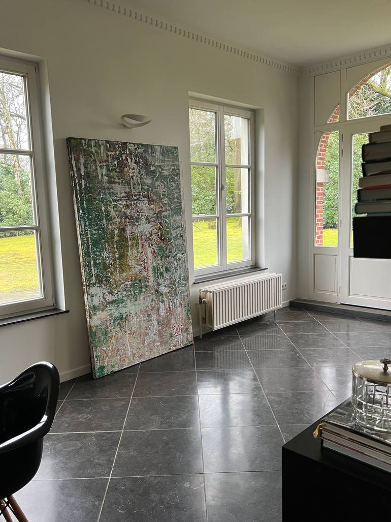 Original Conceptual Abstract Painting by Michele Courville