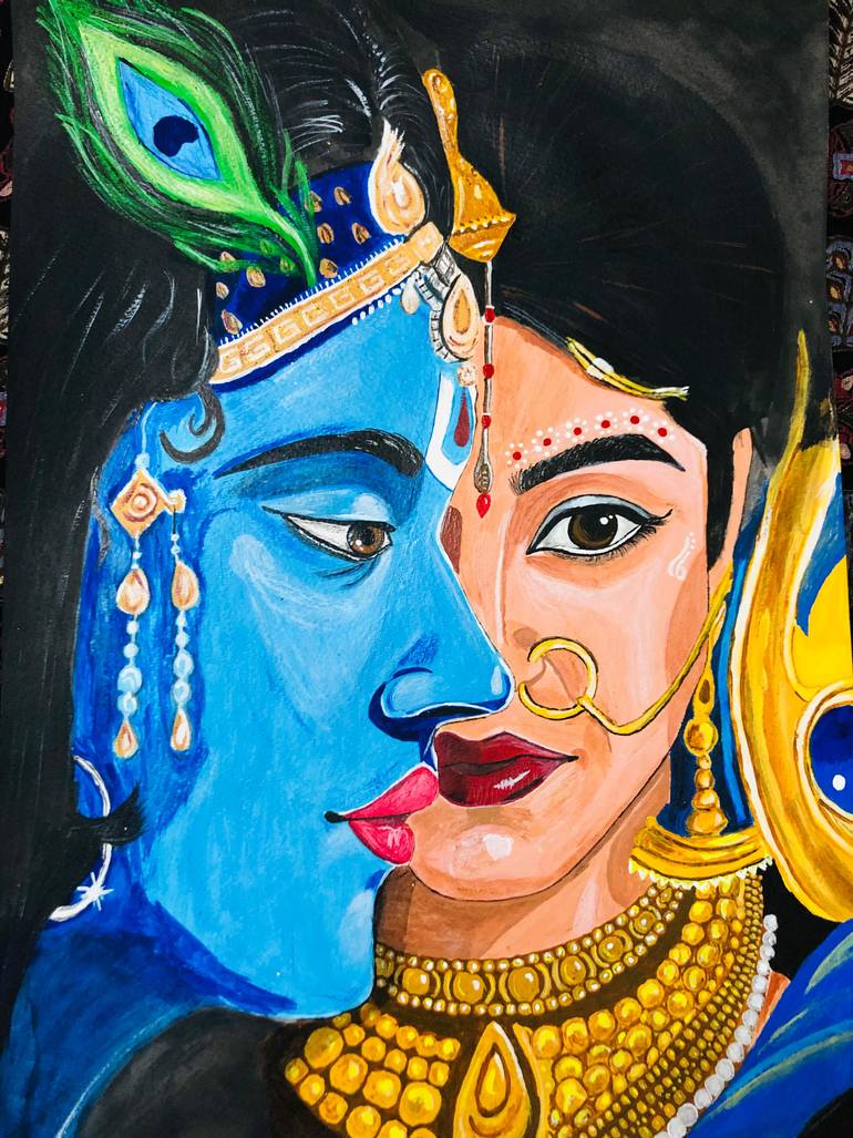 Original Contemporary Religion Painting by Richa Rupareliya