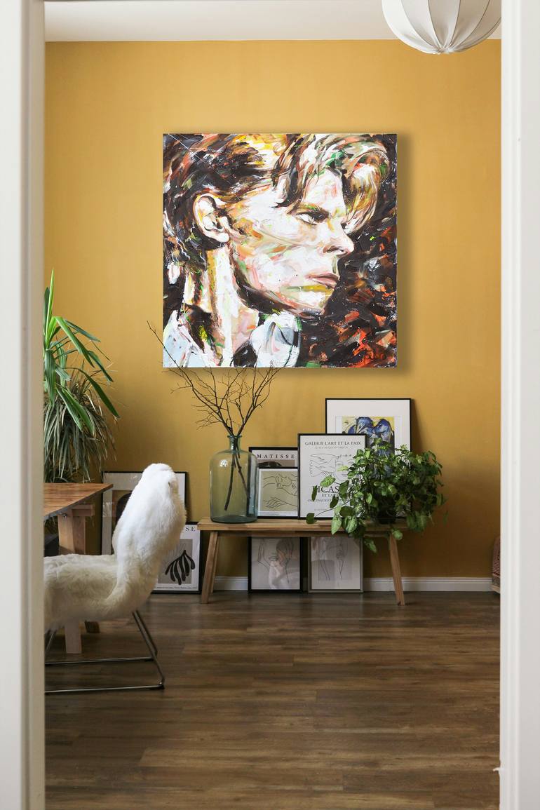 Original Abstract Expressionism Pop Culture/Celebrity Painting by Tibo -