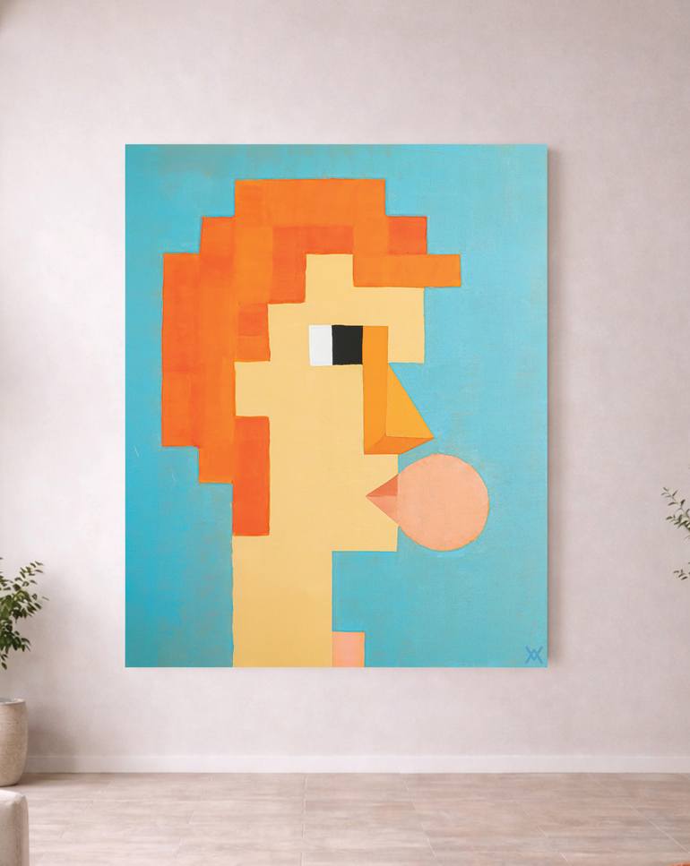 Original Abstract People Painting by Vahan Vanian