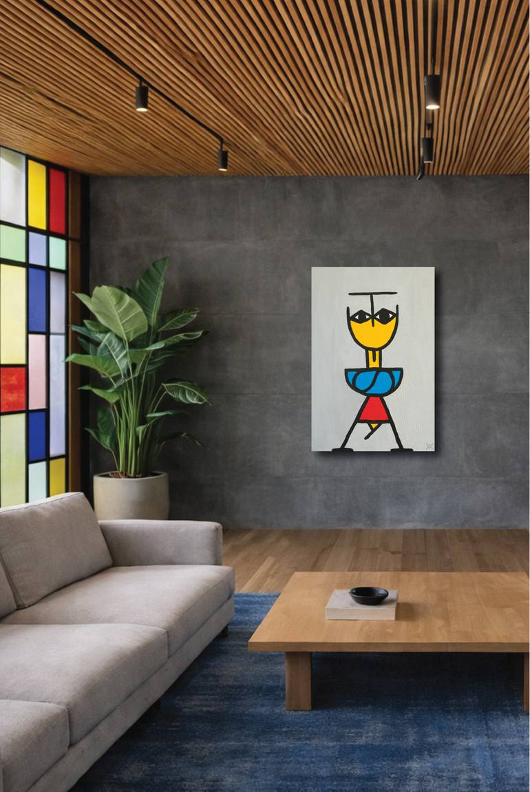 Original Abstract People Painting by Vahan Vanian