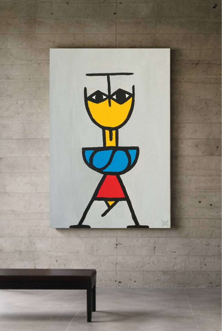 Original Abstract People Painting by Vahan Vanian