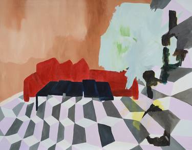 Print of Abstract Interiors Paintings by Maria Ferrari Hardoy