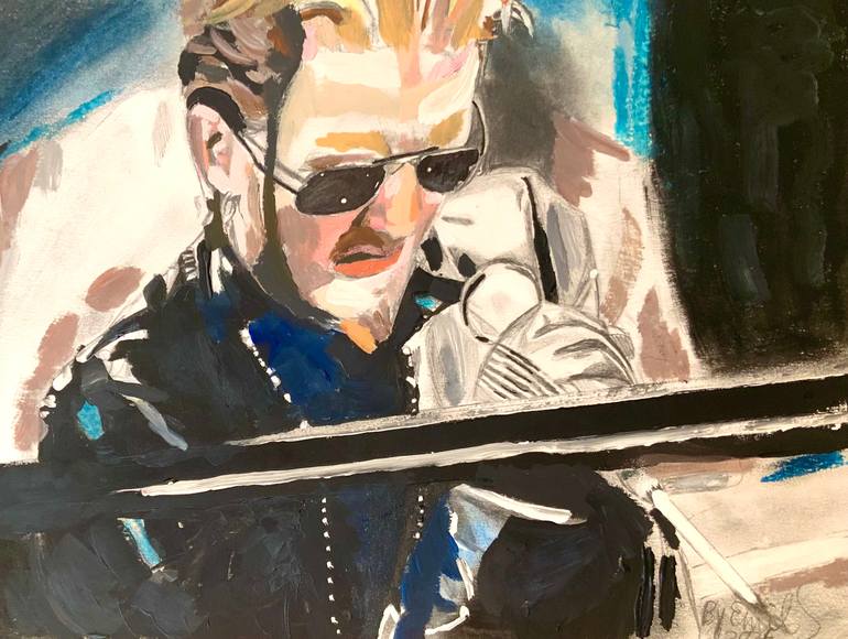 Original Pop CultureCelebrity Mixed Media by Emil Skracic  Pop Art Art on Acrylic  Grunge