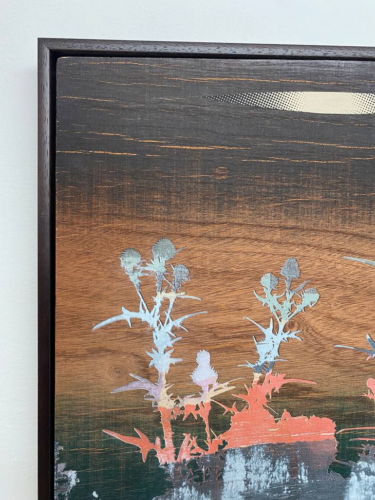 Original Color Field Painting Botanic Mixed Media by Sean Hanrahan