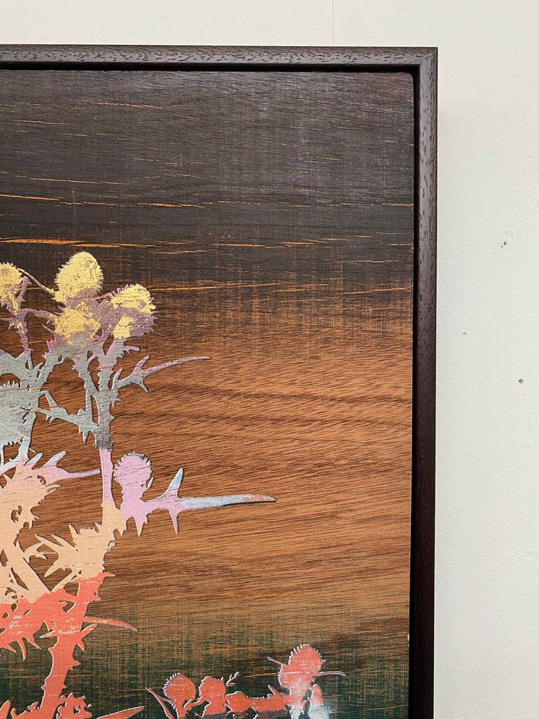 Original Color Field Painting Botanic Mixed Media by Sean Hanrahan
