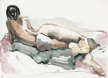 Print of Figurative Nude Drawings by James Rose
