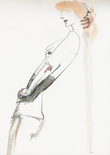 Print of Figurative Body Drawings by James Rose