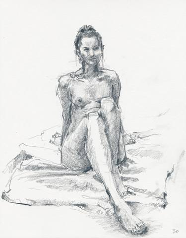 Print of Figurative Nude Drawings by James Rose