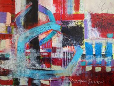 Original Abstract Paintings by Yves-Marie Salanson