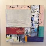 Chantella Assemblage Mixed Media Square Abstract Art by Judy Art