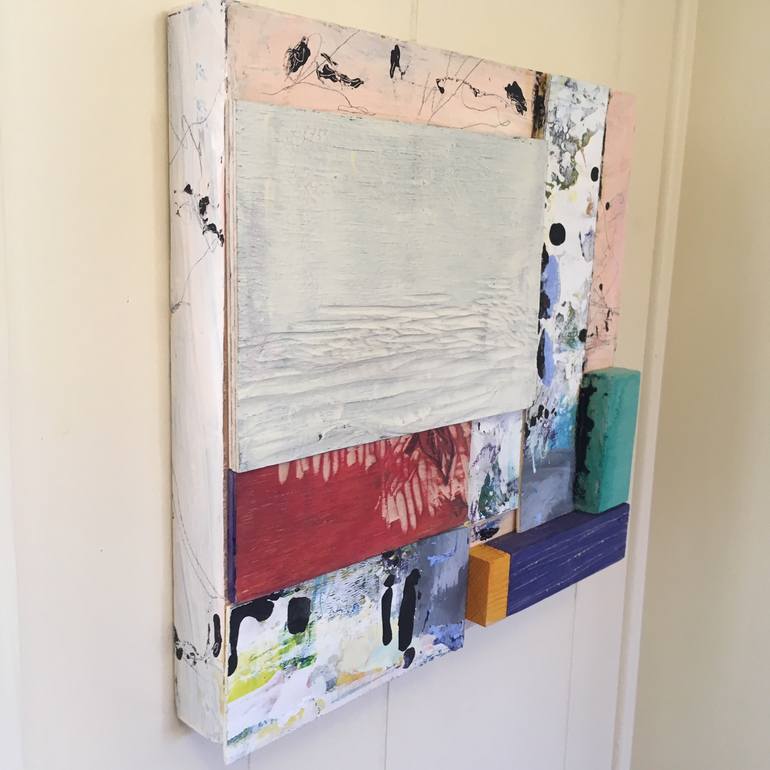 Original Abstract Expressionism Abstract Sculpture by Judy Art