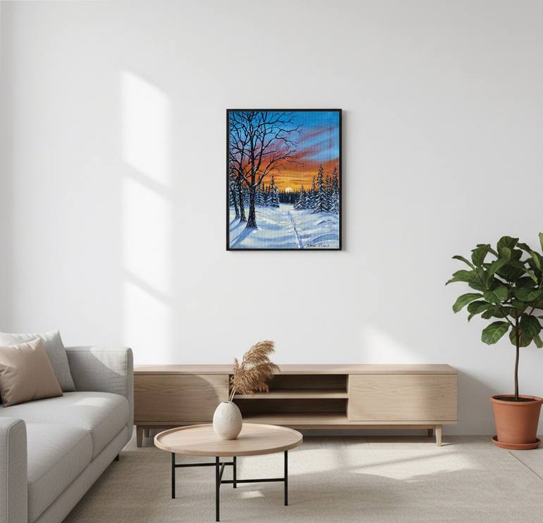 Original Expressionism Landscape Painting by Roaa Naas