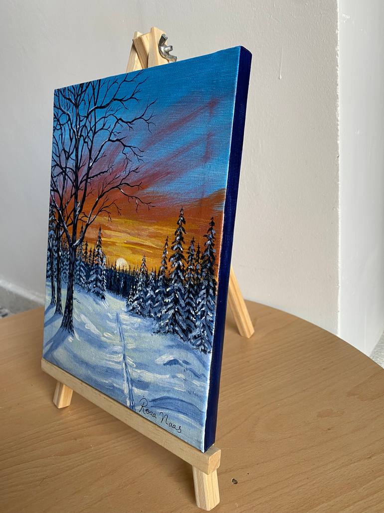Original Expressionism Landscape Painting by Roaa Naas