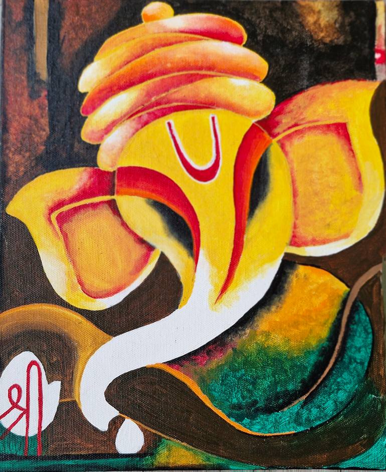 Original Abstract Religion Painting by Nidhi Panchal