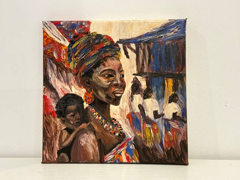 Original Figurative Family Painting by Hannah Hamilton