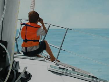 Original Realism Sailboat Paintings by Peter Seminck